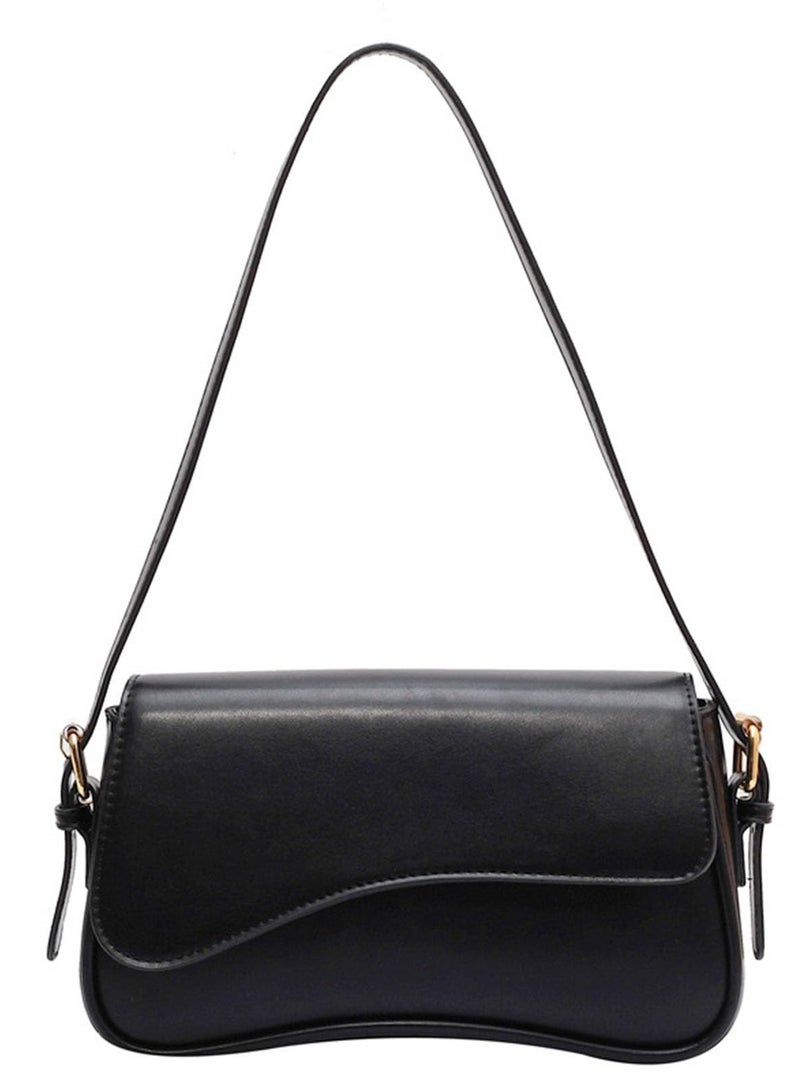 Shoulder Bag for Women - Trendy Purse Vegan Leather Hobo Handbags Clutch Saddle Bag with Strap  - Image 1