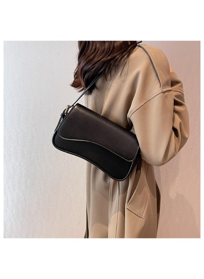 Shoulder Bag for Women - Trendy Purse Vegan Leather Hobo Handbags Clutch Saddle Bag with Strap  - Image 2