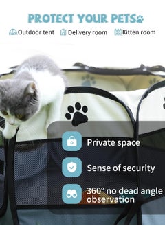Kidle Folding Cat Tent Dog Cage Puppy Cage Pet Tent Dog Enclosure Cage 73*73*43CM  - Image 3
