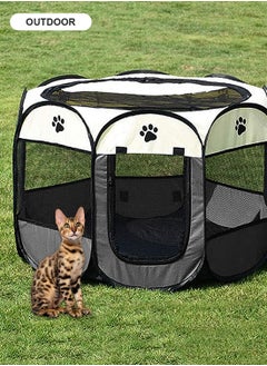 Kidle Folding Cat Tent Dog Cage Puppy Cage Pet Tent Dog Enclosure Cage 73*73*43CM  - Image 4