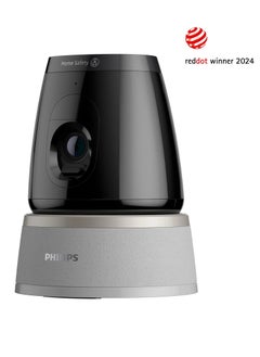 Philips 3MP 2K Home Safety 5000 Series Indoor 360° Camera with Privacy Shutter, Indoor use, People, pet and cry detection, 2K Clarity & Night Vision, Up to 128GB MicroSD Slot - HSP5500/01  - Image 1