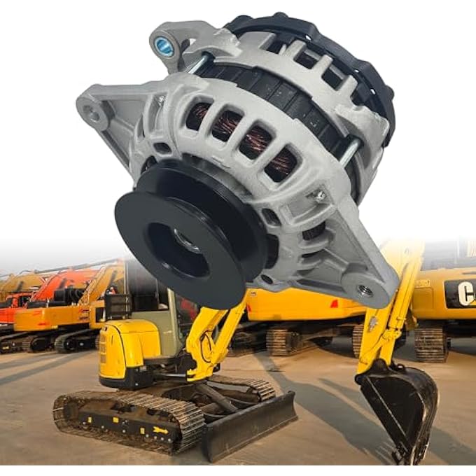 sen SHOW F000BL0118 Alternator 80A Compatible with 2008 YANMAR TT-4 TT-5 TT-6 TT-7 TT-8 4TNV98 DIESEL 12V Replacement 129908-77200 - Image 1