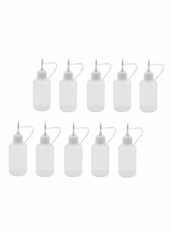 Excefore 10 Pieces 10ml Precision Tip Applicator Bottle Needle Tip Glue Applicator Bottle DIY Quilling Tool Precision Bottle Needle Bottle Squeeze Bottle  - Image 1