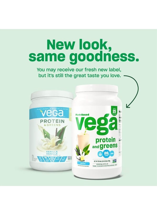 Vega Protein and Greens Protein Powder, Berry - 20g Plant Based Protein Plus Veggies, Vegan, Non GMO, Pea Protein for Women and Men, 1.3 lbs (Packaging May Vary)  - Image 4