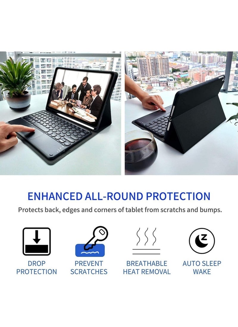 ELTRAZONE Keyboard Case with Touchpad for iPad 10.2 9th Generation 2021/8th Gen 2020/7th Gen 2019 Magnetically Detachable Wireless Keyboard Case for iPad New 10.2 - Image 4