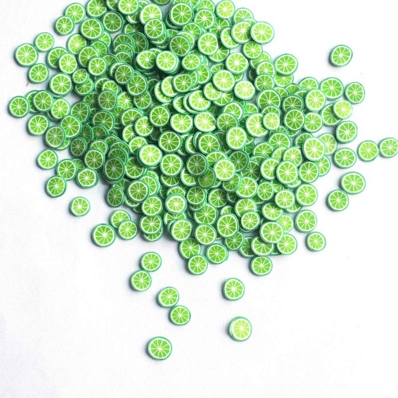 Mezerdoo Soft Pottery 100gram/bag Green Lemon Fruit Slices Filler For Nails Art Tips Slime Fruit For Lizun Diy Slime Accessories Supplies Decoration - Image 2