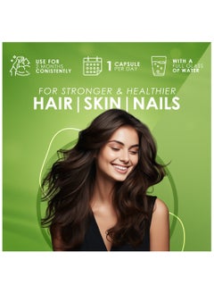 ambrosial Ambrosial Biotin Hair Growth Supplement | Sesbania Agati Plant Based Biotin Supplements| High Strength 2500mcg Biotin Tablets | Hair Skin & Nails Vitamins for Women & Men - 60 Veg Capsules  - Image 4