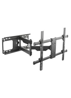 Single Arm Swivel TV Wall Mount for 37-75 Inch Flat Panel TVs up to 60 kg/132 lbs, Full-Motion Design with 615mm Extension, Free-Tilting Design for Better Viewing and Reduced Glare, Black | TF-LPA49-463D