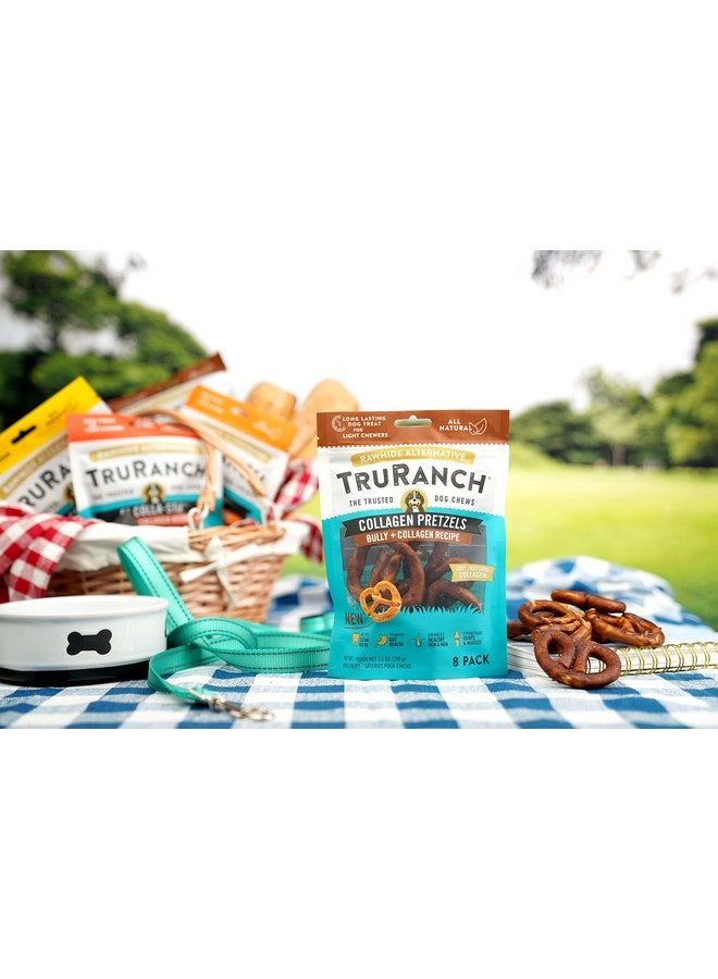 TRURANCH TRURANCH Collagen Pretzels, Bully, Healthy Joint Support Dog Treat, Rawhide Alternative, Skin & Coat Health, 1 Bag, 8 Count  - Image 3