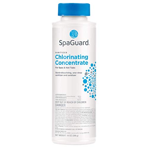 SpaGuard Spa Chlorinating Concentrate, 14 oz, Single, Advanced Spa Water Treatment for Hot Tubs and Spas, Quick Dissolving Oxidizer - Image 1