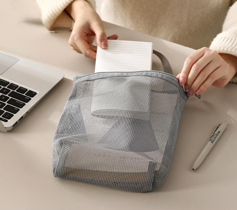 KASTWAVE All consumer tier purchase options Portable Mesh Shower Caddy Bag with 3 Quick-Dry Pockets, Travel Toiletry Organizer for Bathroom, Gym, Dorms, Camping, Swimming – Lightweight Durable Hanging Toiletry Storage Pouch Easy handling optimized design - Image 2