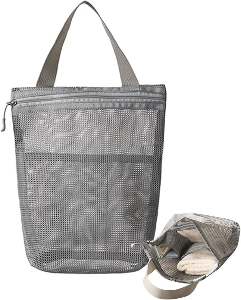 KASTWAVE All consumer tier purchase options Portable Mesh Shower Caddy Bag with 3 Quick-Dry Pockets, Travel Toiletry Organizer for Bathroom, Gym, Dorms, Camping, Swimming – Lightweight Durable Hanging Toiletry Storage Pouch Easy handling optimized design - Image 1