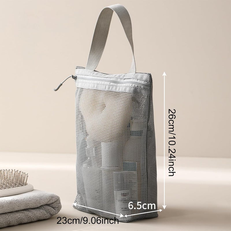 KASTWAVE All consumer tier purchase options Portable Mesh Shower Caddy Bag with 3 Quick-Dry Pockets, Travel Toiletry Organizer for Bathroom, Gym, Dorms, Camping, Swimming – Lightweight Durable Hanging Toiletry Storage Pouch Easy handling optimized design - Image 5