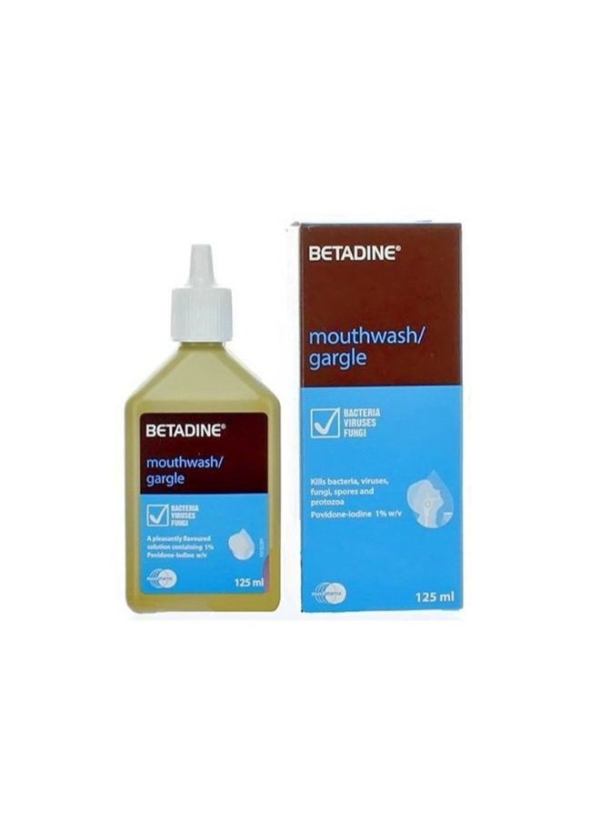BETADINE Betadine Mouthwash Gargle 125 ml  - Image 1