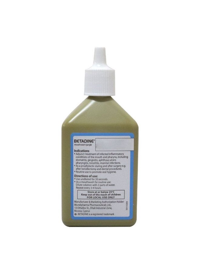 BETADINE Betadine Mouthwash Gargle 125 ml  - Image 3