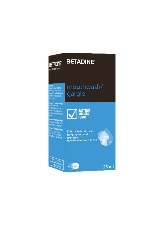 BETADINE Betadine Mouthwash Gargle 125 ml  - Image 4