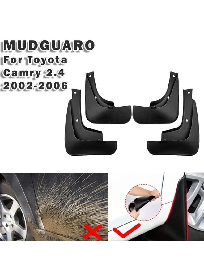4Pcs Mud Guards For Toyota Camry 2 4 2002 2006 Durable PP Material Splash Protection - Image 4
