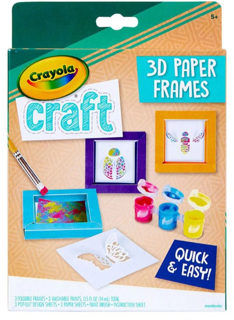 Crayola 3D Paper Frames Craft Kit - Image 1
