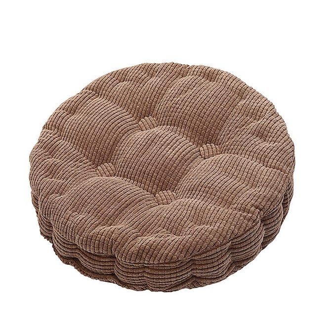 ROUND SEAT CUSHIONS EPE FOAM FILLED INDOOR CHAIR PAD CUSHIONS15 CHAIR PADS THICKENED TATAMI CUSHION COMFORT PILLOW PADS FOR HOMEOFFICEDININGKITCHENOUTDOOR BISTRO SETBROWN