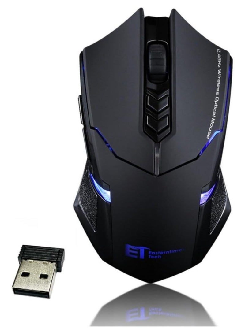 سكاي تاتش ماوس العاب لاسلكي بنقرة صامتة 5 قيم DPI ، زرين جانبيين قابلين للبرمجة، اضاءة خلفية - Image 1