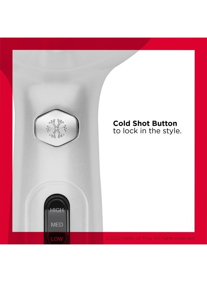 Revlon مجفف شعر بالأشعة تحت الحمراء | 1875 واط من الرفع والجسم والحجم (أبيض) - Image 4