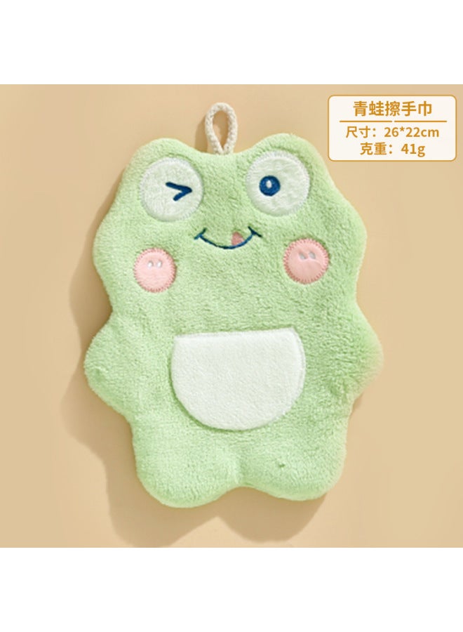 Elf Monster Wipe Hand Towel Cute Cartoon Doll Three-dimensional Shape Children Wipe Handkerchief Double Coral Fleece Hand Towel