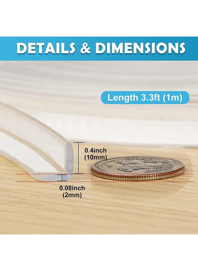 Thoraya Clear Table Corner Guards Baby Proofing Corner Protector Soft Silicone Furniture Edge Bumper Strip 1m  - Image 2