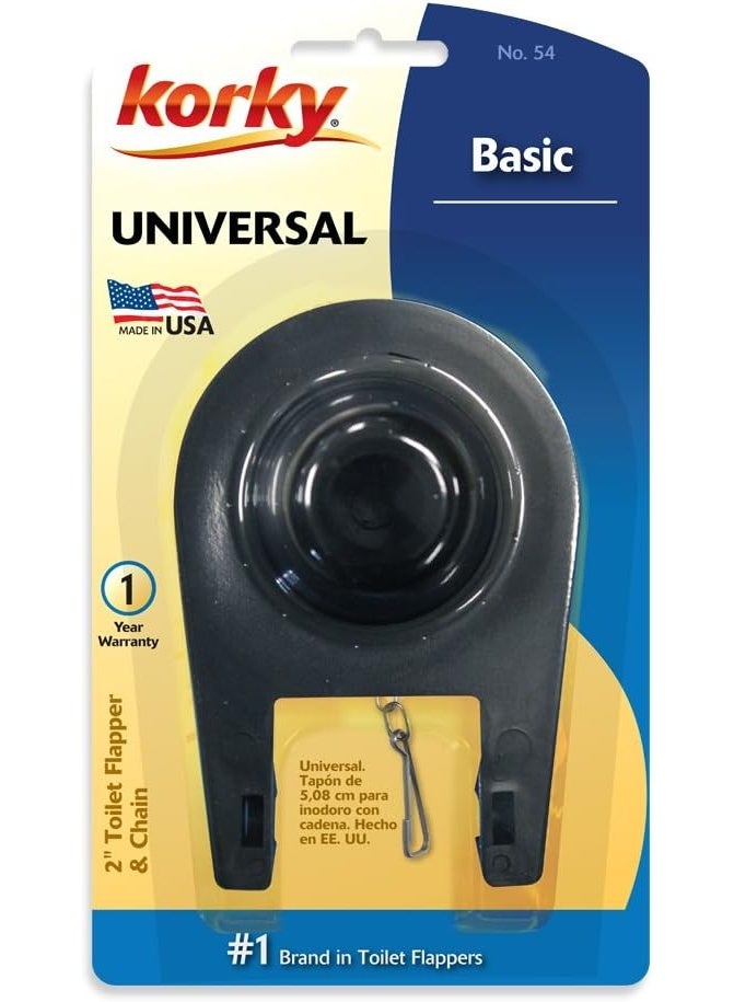 Korky Korky 54BP Toilet Tank Flapper - Easy to Install - Made in USA,Black  - Image 4