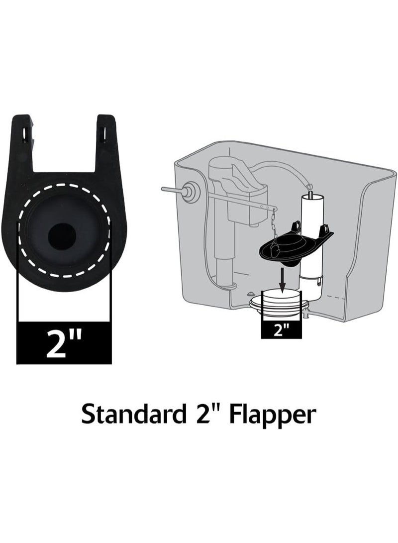 Korky Korky 54BP Toilet Tank Flapper - Easy to Install - Made in USA,Black  - Image 3