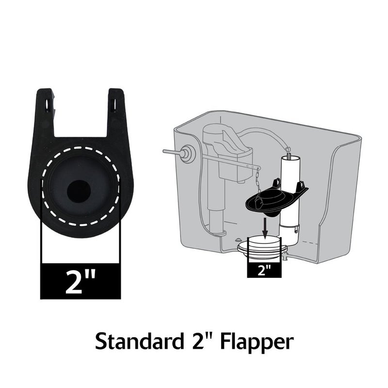 Korky 54BP Toilet Tank Flapper - Easy to Install - Made in USA,Black - Image 5
