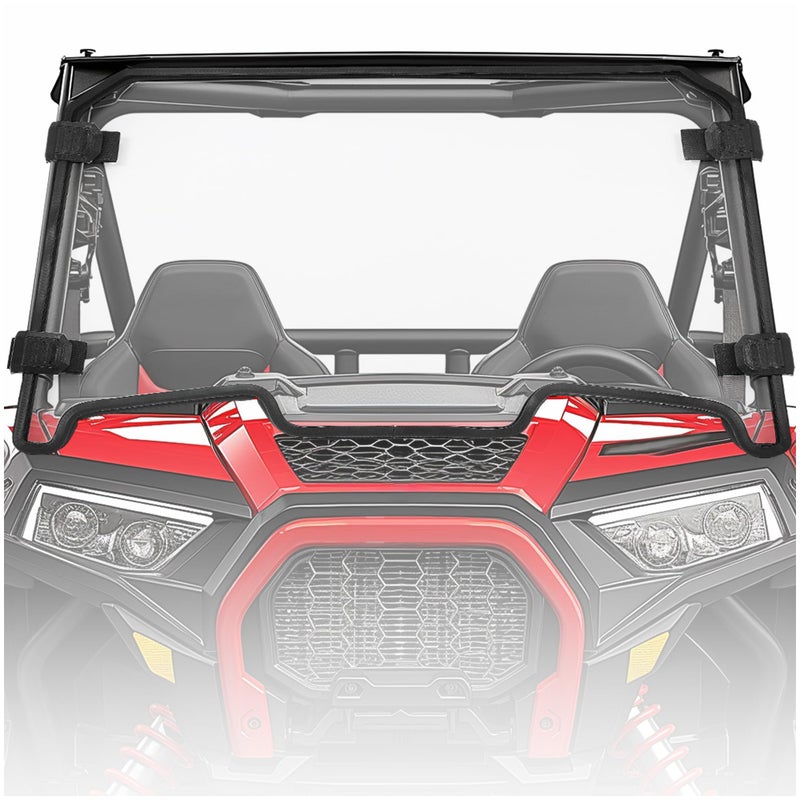ECOTRIC Full Windshield Compatible with 20192023 Polaris RZR XP 1000 XP 4 1000XP TurboXP 4 Turbo Heavy Duty Windscreen Scratch Resistant