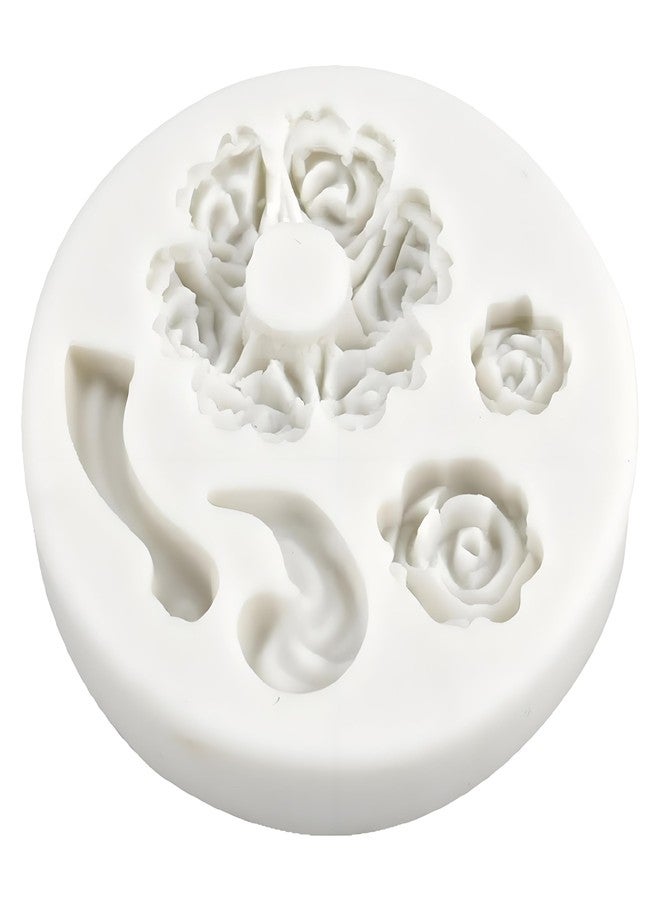 Tiosen Silicone Teapot Mold, Mini Rose and Flower Baking Tools for Fondant, Gum Paste, Chocolate Making, Reusable Cake Decorating Molds - Image 1