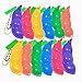 Ganjiang 12PCS Squeeze Bean Keychain Fidget Toys for Skin Picking Pea Pod Sensory Fidget ToysStress ReliefParty Favor Toys - Image 3