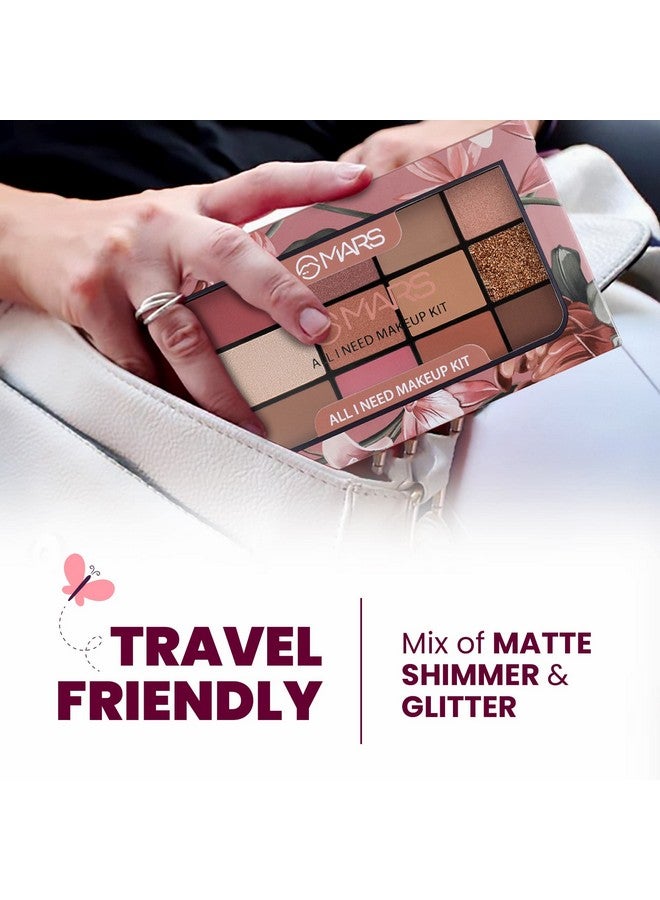 مارس مجموعة MARS All I Need للمكياج وظلال العيون | 9 ظلال عيون مع أحمر خدود وبرونزر وهايلايتر | تدوم طويلاً وذات تصبغ عالي (21.5 جرام) (متعدد الألوان-03) - Image 4