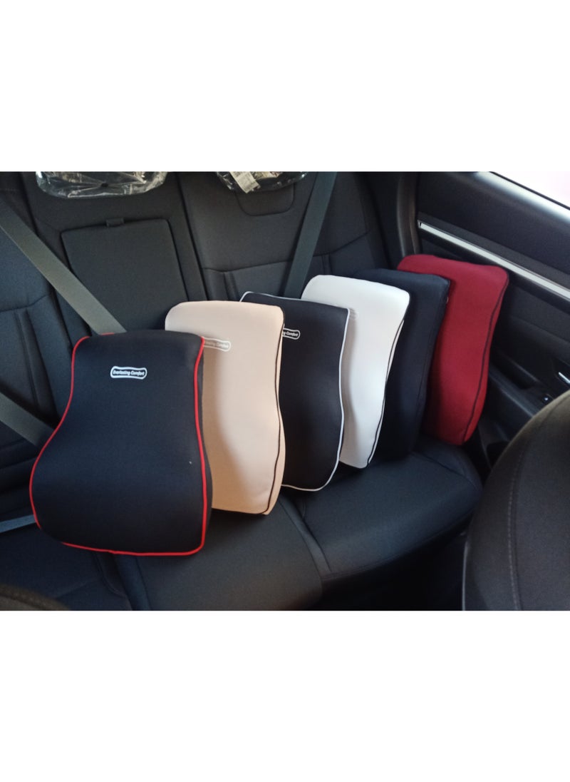 Assafco - Memory Foam Lumbar Support Pillow for Computer/Desk Chair, Car Seat, Gaming Chair - Image 1