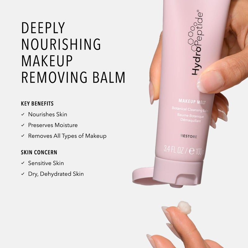 HydroPeptide Makeup Melt, Botanical Cleansing Balm, Restores, Softens and Hydrates Lips, 3.4 Ounce - Image 2