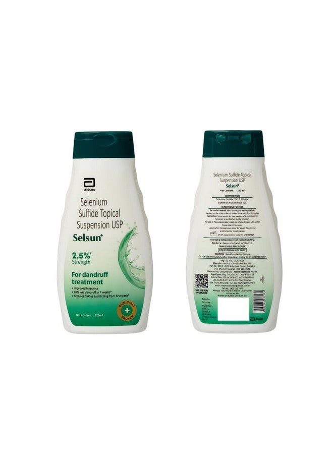 سيلسون شامبو مضاد للقشرة، يزيل قشور القشرة، يخفف من الزيوت الزائدة، يخفف من الحكة المرتبطة بالقشرة (120 مل) - Image 3