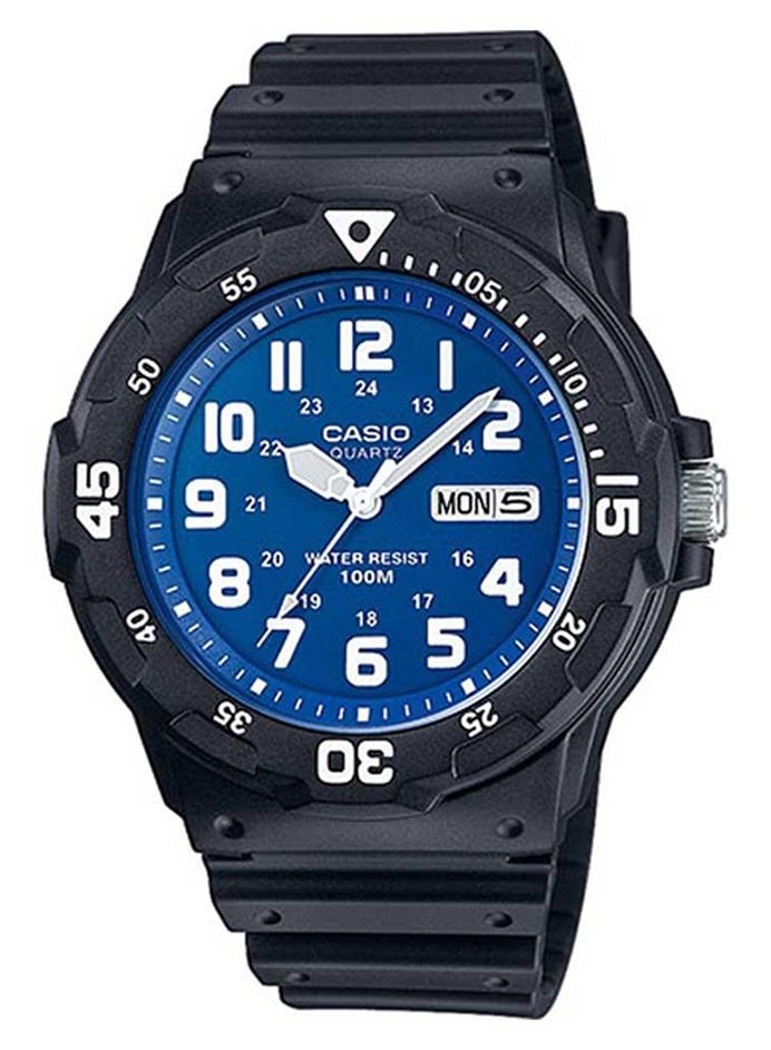 CASIO Men Resin Analog Wrist Watch MRW-200H-2B2VDF - 48 mm - Black - Image 1