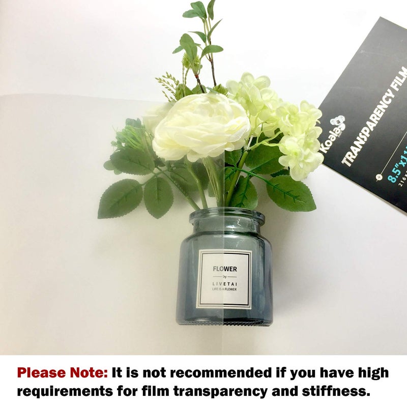 KOALA PAPER KOALA Transparency Film for Inkjet/Laser Jet Printers - 8.5 x 11 Inch 20 Sheets Printable Transparency Paper for OHP Film Overhead Projector Film or Craft Projects - Image 5