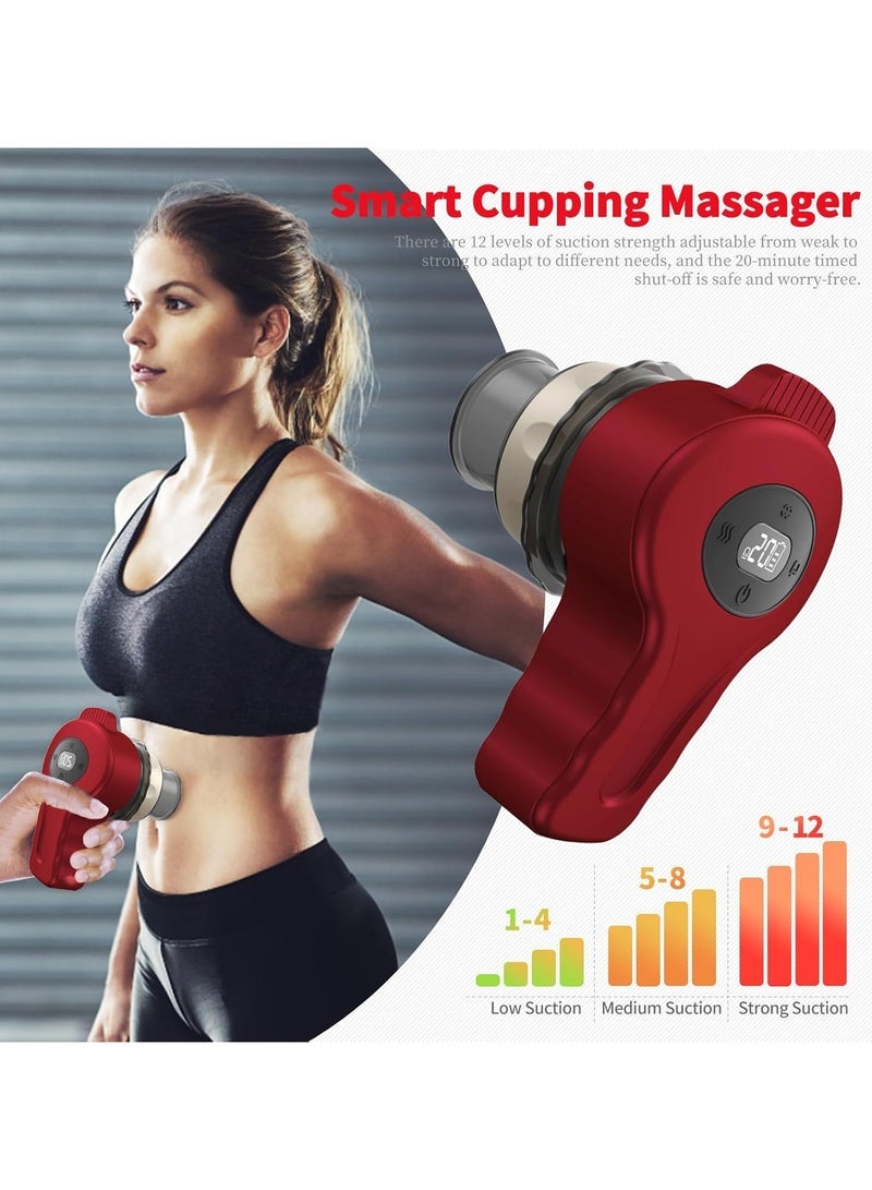 general Electric Cupping Therapy Set - 6 Separable Cupping Cups Upgraded Smart Cupping Kit for Massage Therapy Cupping Massager for Targeted Pain Relief Improves Body Circulation and Speeds Up Recovery After Exercise - Image 3