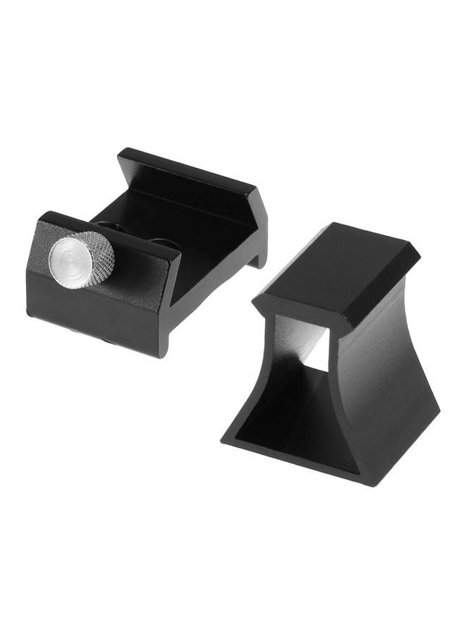 Loquat 3-Piece Finder Scope Dovetail Mount Set Black/Silver - Image 2