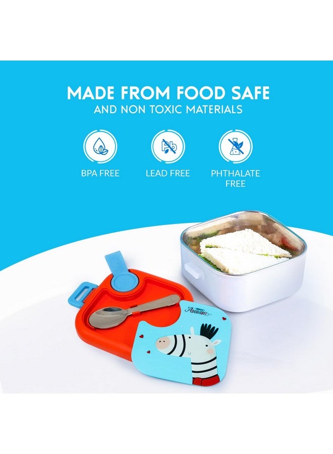 Rabitat صندوق غداء ربيط LUNCHMATE ميني من الفولاذ المقاوم للصدأ 500 مل - ضمان 2 سنوات | صندوق تيفين للأطفال | صندوق غداء من الفولاذ للفتيات والفتيان في المدرسة - Image 3