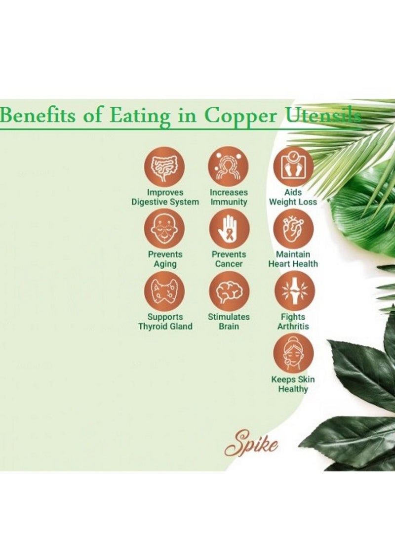 Royal Copper HandMade Hammered Handi Pot  Set of 3 pieces - Image 4