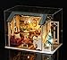 Tiandirenhe DIY Miniature Dollhouse Kit Realistic Mini 3D Wooden Mini Doll House Room with Furniture LED Lights Christmas Decoration Birthday Gift for Teens Adults Holiday time - Image 2