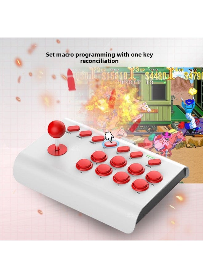 Generic Arcade Game Rocker King Of Fighters Street Fighter Game Big Swing For PS4 Switch PS3 Mobile Phone Computer-Product Color:Black And Red + Bracket  - Image 4