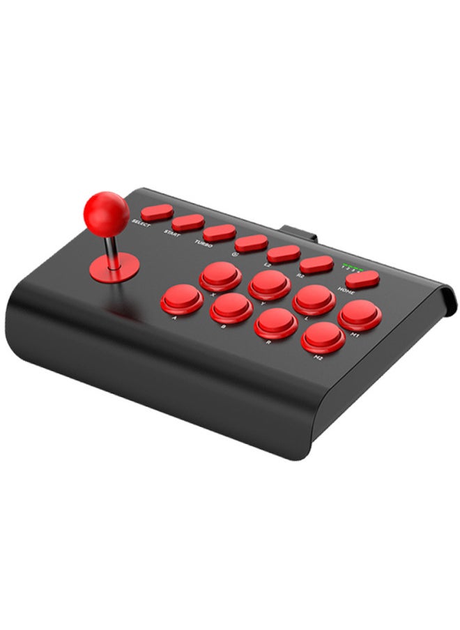 Generic Arcade Game Rocker King Of Fighters Street Fighter Game Big Swing For PS4 Switch PS3 Mobile Phone Computer-Product Color:Black And Red + Bracket  - Image 1