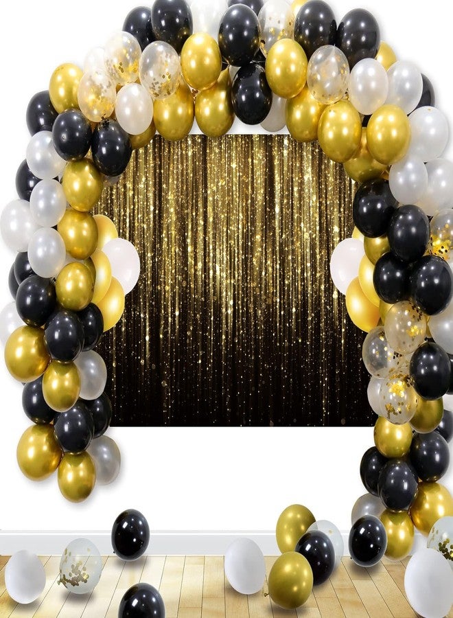 WOLADA Black and Gold Backdrop 7x5FT FW53 - Image 3