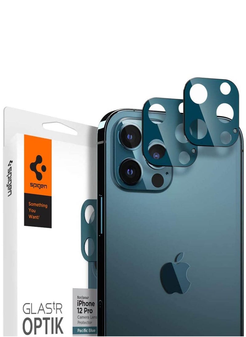 سبايجن - GLAStR Optik Camera Lens Screen Protector 2 Pack for iPhone 12 PRO - Pacific Blue - Image 1