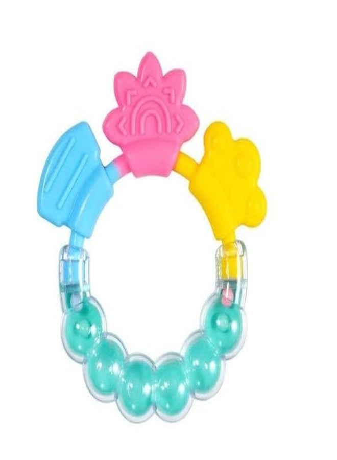 Aplam Chaplam Infant Silicone Teether For Baby|Teether For Baby 6-12 Months |Baby Teether 3-6 Months Babies|Teether For 6 To 12 Months Baby Bpa Free Combo Pack (Rattle Teether),Assorted - Image 1