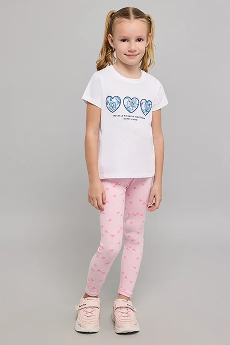 R&B Printed T-Shirt with Crew Neck and Short Sleeves